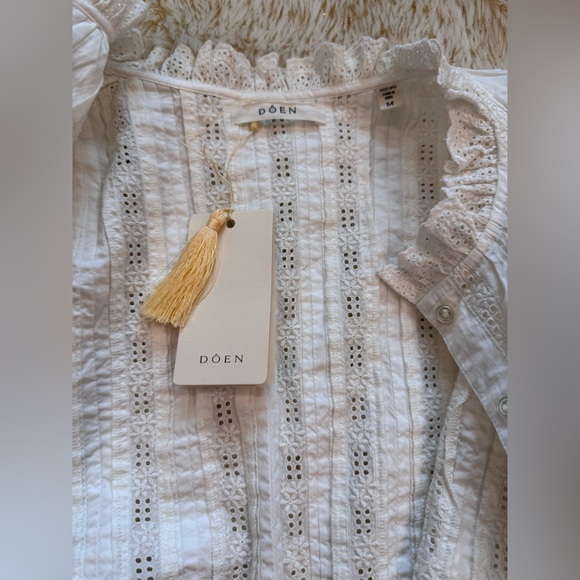 NWT DÔEN Amadine Blouse in Powder M - Picture 6 of 11